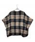 6(ROKU) BEAUTY&YOUTH (ロク ビューティーアンドユース) SHAGGY CHECK PIPING PONCHO ブラウン サイズ:36：20000円