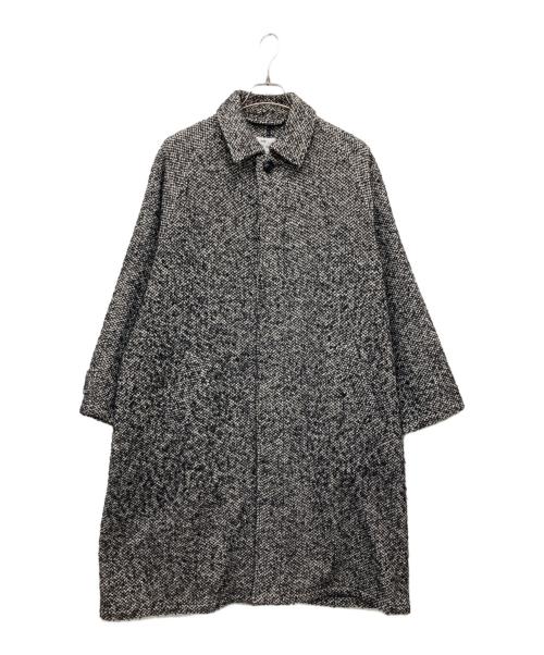 HARROW TOWN STORES（ハロータウンストアーズ）HARROW TOWN STORES (ハロータウンストアーズ) ツイードロングコート ブラック サイズ:44の古着・服飾アイテム