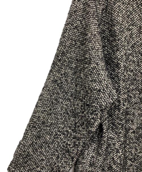 HARROW TOWN STORES（ハロータウンストアーズ）HARROW TOWN STORES (ハロータウンストアーズ) ツイードロングコート ブラック サイズ:44の古着・服飾アイテム