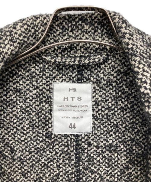 HARROW TOWN STORES（ハロータウンストアーズ）HARROW TOWN STORES (ハロータウンストアーズ) ツイードロングコート ブラック サイズ:44の古着・服飾アイテム