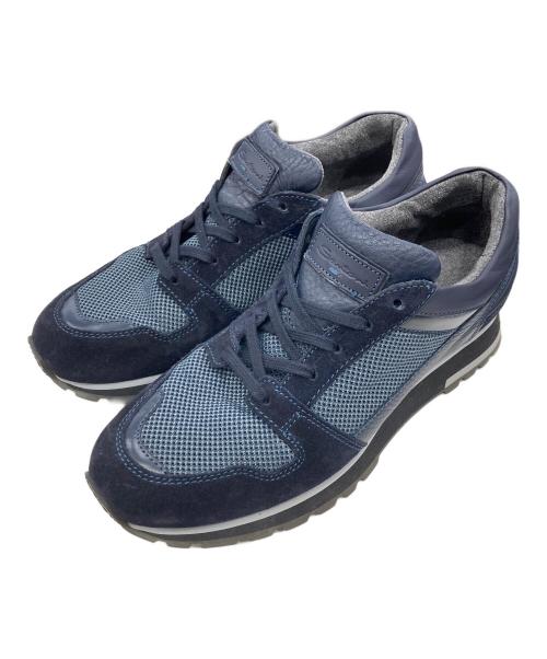 Santoni（サントーニ）Santoni (サントーニ) スウェードスニーカー ネイビー サイズ:表記無しの古着・服飾アイテム