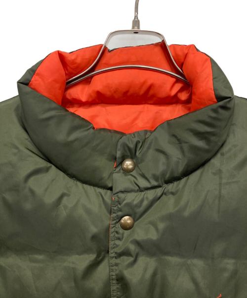 POLO RALPH LAUREN（ポロ・ラルフローレン）POLO RALPH LAUREN (ポロ・ラルフローレン) リバーシブルダウンベスト オリーブ×オレンジ サイズ:3XLTの古着・服飾アイテム