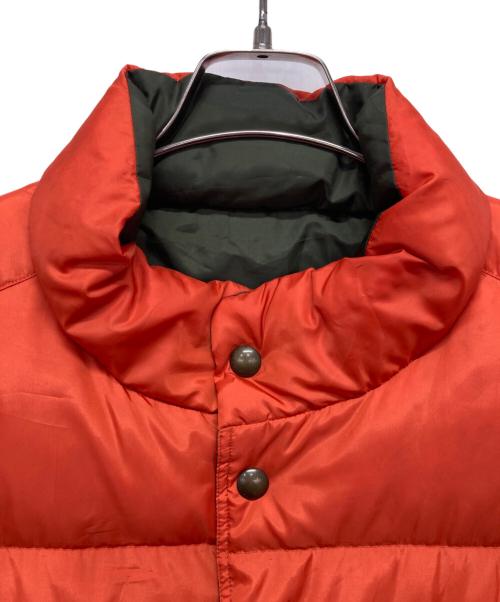POLO RALPH LAUREN（ポロ・ラルフローレン）POLO RALPH LAUREN (ポロ・ラルフローレン) リバーシブルダウンベスト オリーブ×オレンジ サイズ:3XLTの古着・服飾アイテム
