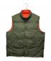 POLO RALPH LAUREN（ポロ・ラルフローレン）の古着「リバーシブルダウンベスト」｜オリーブ×オレンジ