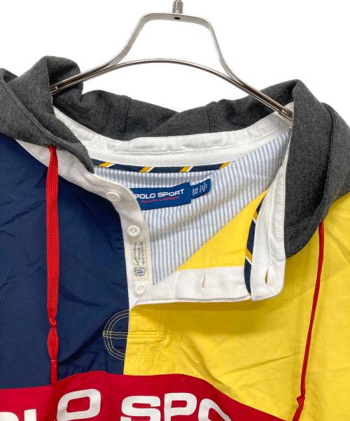 POLO SPORT（ポロスポーツ）POLO SPORT (ポロスポーツ) ナイロンコットンアノラックパーカー マルチカラー サイズ:3XBの古着・服飾アイテム