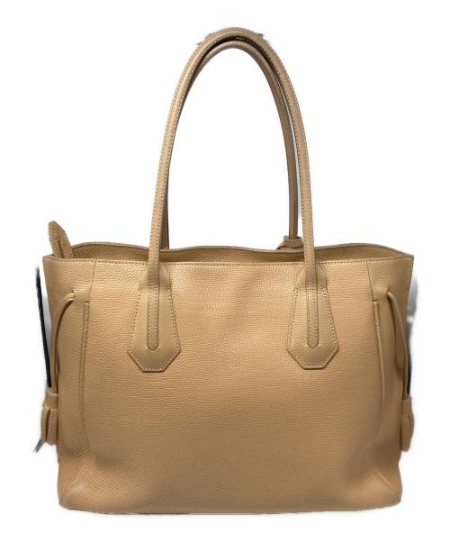 LONGCHAMP（ロンシャン）LONGCHAMP (ロンシャン) ペネロペ レザートートバッグ タンカラーの古着・服飾アイテム