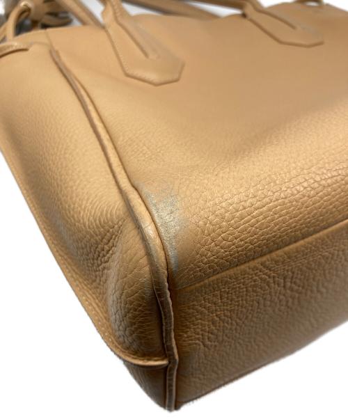 LONGCHAMP（ロンシャン）LONGCHAMP (ロンシャン) ペネロペ レザートートバッグ タンカラーの古着・服飾アイテム