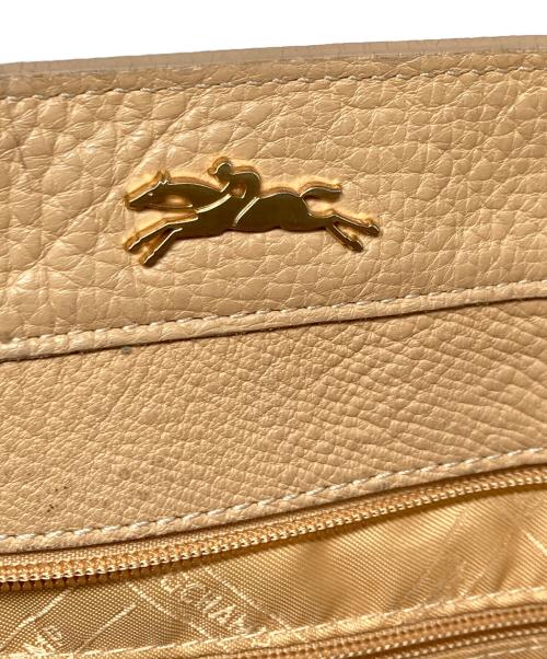 LONGCHAMP（ロンシャン）LONGCHAMP (ロンシャン) ペネロペ レザートートバッグ タンカラーの古着・服飾アイテム
