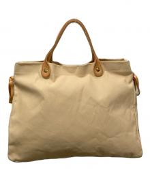 IL BISONTE（イル ビゾンテ）の古着「キャンバストートバッグ」｜ベージュ