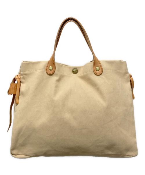 IL BISONTE（イル ビゾンテ）IL BISONTE (イル ビゾンテ) キャンバストートバッグ ベージュの古着・服飾アイテム