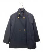 SHIPSシップス）の古着「ウールライク ジャージーメルトン2WAYPコート」｜ネイビー