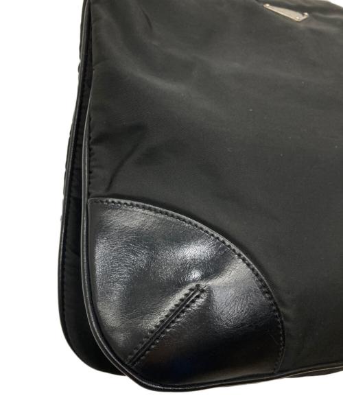 PRADA（プラダ）PRADA (プラダ) ナイロンショルダーバッグ ブラック×イエローの古着・服飾アイテム