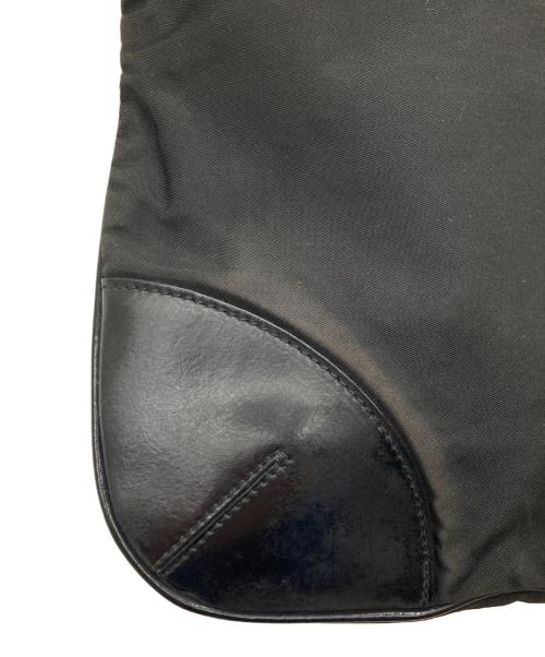 PRADA（プラダ）PRADA (プラダ) ナイロンショルダーバッグ ブラック×イエローの古着・服飾アイテム