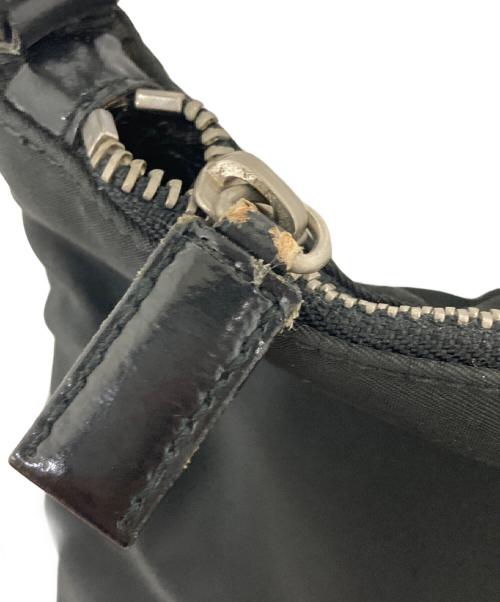 PRADA（プラダ）PRADA (プラダ) ナイロンショルダーバッグ ブラック×イエローの古着・服飾アイテム