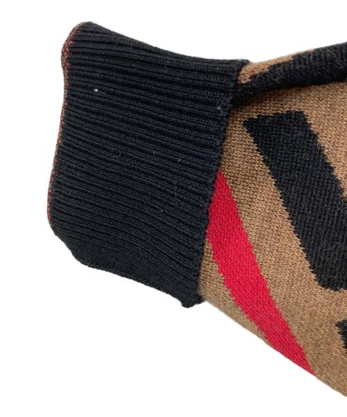 FENDI（フェンディ）FENDI (フェンディ) ズッカ柄ニット ブラウン サイズ:12A(キッズサイズ推定)の古着・服飾アイテム