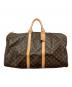 LOUIS VUITTON（ルイ ヴィトン）の古着「キーポル55/トラベルバッグ」｜ブラウン