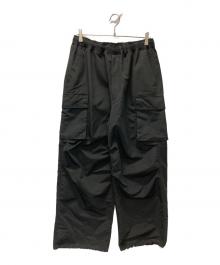 RETOUCH（RETOUCH）の古着「Wide Straight Cargo Pants」｜ブラック