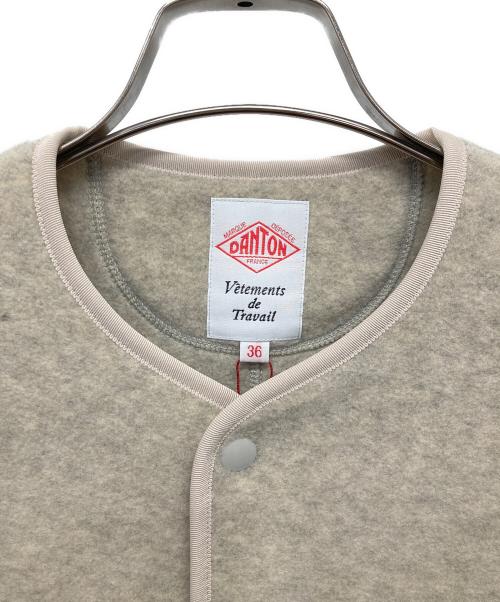 DANTON（ダントン）DANTON (ダントン) FLEECE COLLARLESS JACKET/フリースジャケット アイボリー サイズ:36の古着・服飾アイテム