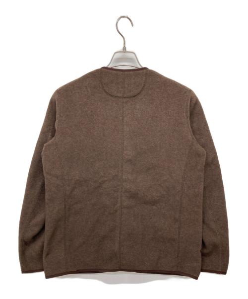 DANTON（ダントン）DANTON (ダントン) FLEECE COLLARLESS JACKET/フリースジャケット ブラウン サイズ:38の古着・服飾アイテム
