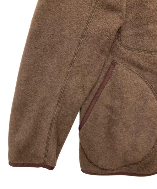 DANTON（ダントン）DANTON (ダントン) FLEECE COLLARLESS JACKET/フリースジャケット ブラウン サイズ:38の古着・服飾アイテム