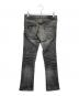 TORNADO MART (トルネードマート) ユーズド加工ローライズフレアデニムパンツ グレー サイズ:M：9000円