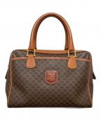 CELINEセリーヌ）の古着「マカダム柄ミニボストンバッグ」｜ブラウン