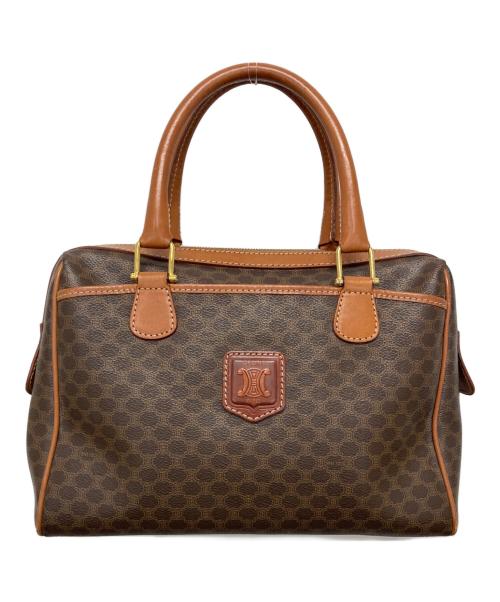CELINE（セリーヌ）CELINE (セリーヌ) マカダム柄ミニボストンバッグ ブラウンの古着・服飾アイテム