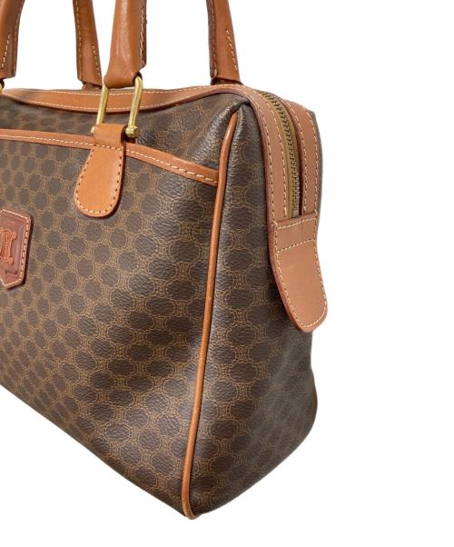 CELINE（セリーヌ）CELINE (セリーヌ) マカダム柄ミニボストンバッグ ブラウンの古着・服飾アイテム