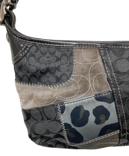 COACH（コーチ）COACH (コーチ) パッチワークワンショルダーバッグ ブラックの古着・服飾アイテム