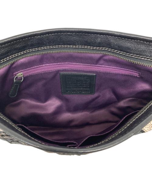 COACH（コーチ）COACH (コーチ) パッチワークワンショルダーバッグ ブラックの古着・服飾アイテム