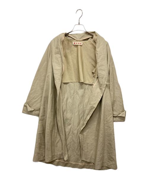 MARNI（マルニ）MARNI (マルニ) 着物ロングコート ベージュ サイズ:40の古着・服飾アイテム