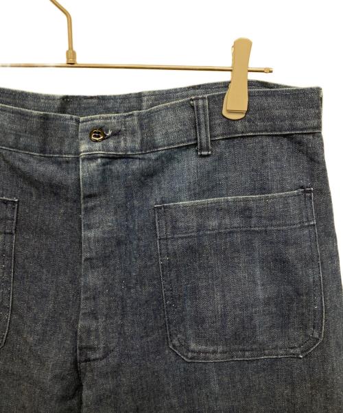 U'S NAVY（アメリカ海軍）U'S NAVY (アメリカ海軍) 80’sデニムセーラーパンツ インディゴ サイズ:36Rの古着・服飾アイテム