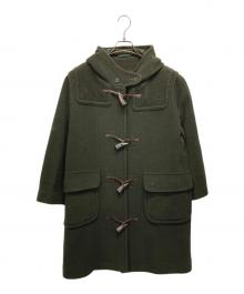 OLD ENGLAND（オールドイングランド）の古着「ヘリンボーンウールダッフルコート」｜グリーン