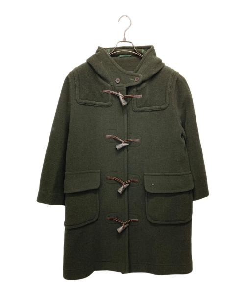 OLD ENGLAND（オールドイングランド）OLD ENGLAND (オールドイングランド) ヘリンボーンウールダッフルコート グリーン サイズ:10の古着・服飾アイテム
