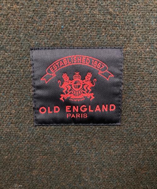 OLD ENGLAND（オールドイングランド）OLD ENGLAND (オールドイングランド) ヘリンボーンウールダッフルコート グリーン サイズ:10の古着・服飾アイテム
