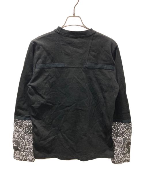 sacai（サカイ）sacai (サカイ) Bandana Print L/S T-Shirt ブラック サイズ:2の古着・服飾アイテム