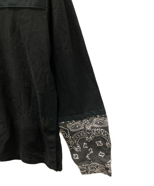 sacai（サカイ）sacai (サカイ) Bandana Print L/S T-Shirt ブラック サイズ:2の古着・服飾アイテム