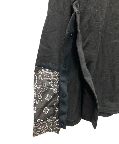 sacai（サカイ）sacai (サカイ) Bandana Print L/S T-Shirt ブラック サイズ:2の古着・服飾アイテム