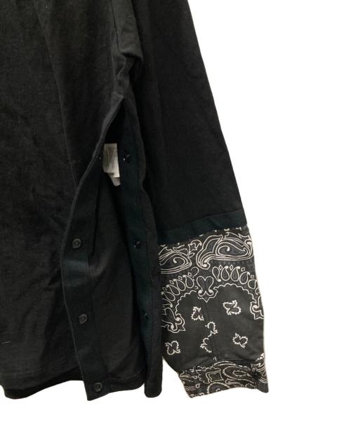 sacai（サカイ）sacai (サカイ) Bandana Print L/S T-Shirt ブラック サイズ:2の古着・服飾アイテム