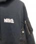 中古・古着 NIKE (ナイキ) sacai (サカイ) ロゴプリント再構築プルオーバーパーカー ブラック サイズ:M：20000円