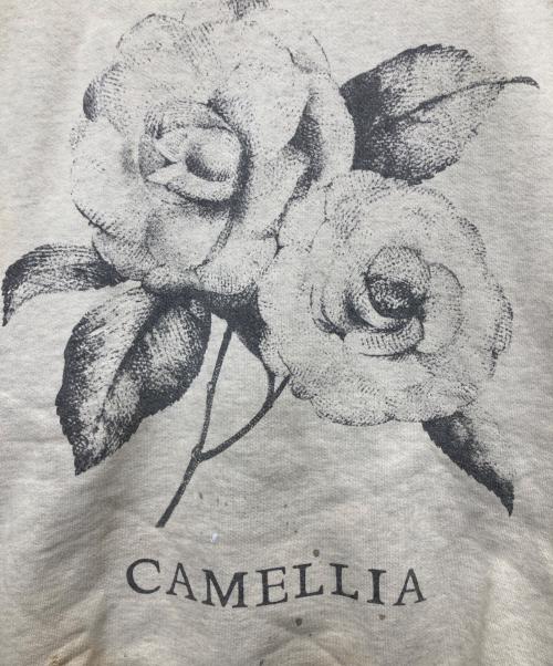 SAINT MICHAEL（セントマイケル）SAINT MICHAEL (セントマイケル) RGLN SWT SH CAMELLIA/カメリアプリントラグランスウェット ベージュ サイズ:Mの古着・服飾アイテム
