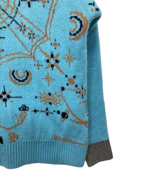 sacai（サカイ）sacai (サカイ) Dr.Woo ジップアップニット スカイブルー サイズ:1の古着・服飾アイテム