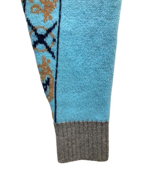 sacai（サカイ）sacai (サカイ) Dr.Woo ジップアップニット スカイブルー サイズ:1の古着・服飾アイテム