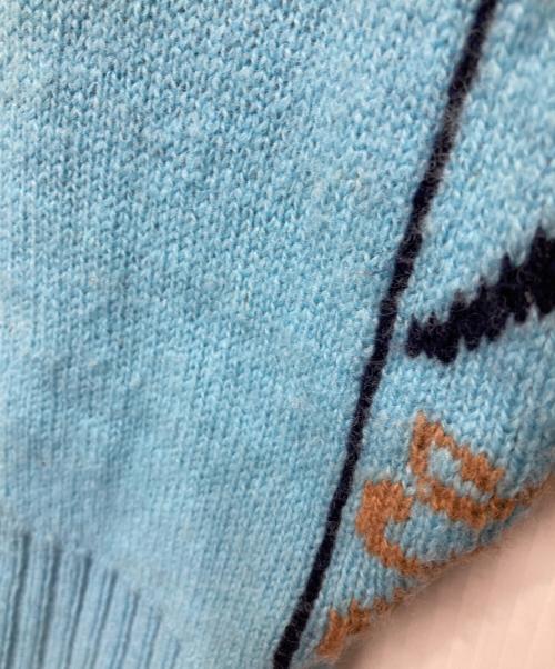 sacai（サカイ）sacai (サカイ) Dr.Woo ジップアップニット スカイブルー サイズ:1の古着・服飾アイテム