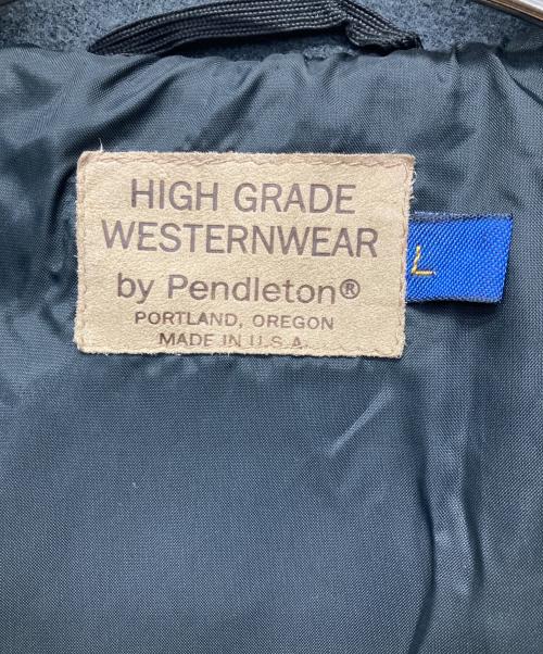 PENDLETON（ペンドルトン）PENDLETON (ペンドルトン) ネイティブ柄ジップジャケット グレー サイズ:Lの古着・服飾アイテム