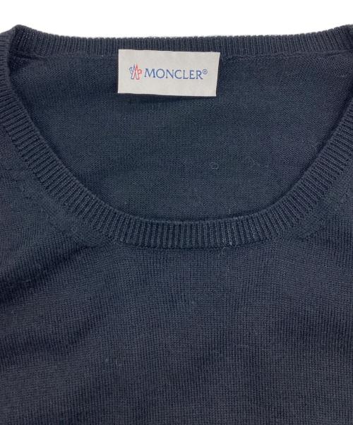 MONCLER（モンクレール）MONCLER (モンクレール) MAGLIONE ウールニット ブラック サイズ:Mの古着・服飾アイテム