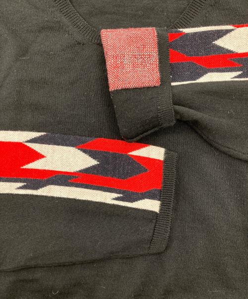 MONCLER（モンクレール）MONCLER (モンクレール) MAGLIONE ウールニット ブラック サイズ:Mの古着・服飾アイテム