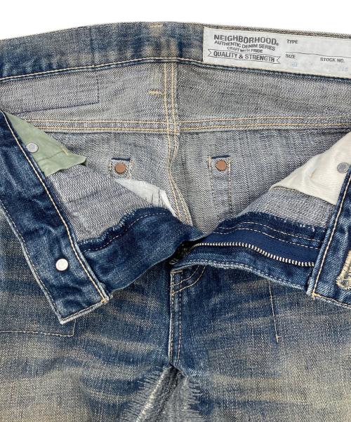 NEIGHBORHOOD（ネイバーフッド）NEIGHBORHOOD (ネイバーフッド) QUIET SAVAGE NARROW/デニムパンツ インディゴ サイズ:Mの古着・服飾アイテム
