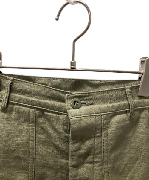 HYKE（ハイク）HYKE (ハイク) BACK SATIN BAKER PANTS/ベイカーパンツ グリーン サイズ:Mの古着・服飾アイテム