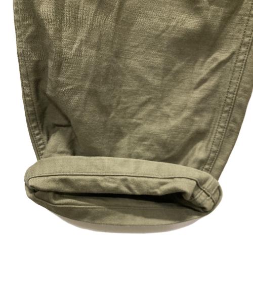 HYKE（ハイク）HYKE (ハイク) BACK SATIN BAKER PANTS/ベイカーパンツ グリーン サイズ:Mの古着・服飾アイテム
